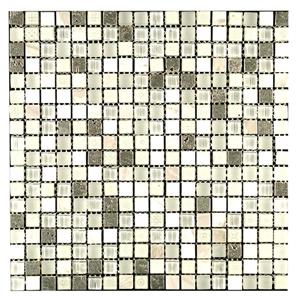 Mono Serra Group Glass Mosaic 12'' x 12'' Maya Snow 10 sq.ft. / case