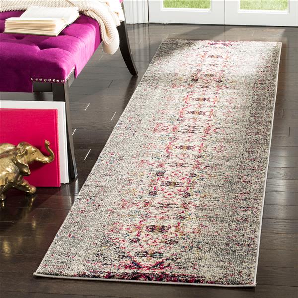 Safavieh Monaco Decorative Rug - 2.2-ft x 6-ft - Grey/Ivory