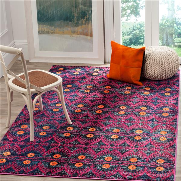 Safavieh Monaco Decorative Rug - 4-ft x 5.6-ft - Pink/Multi