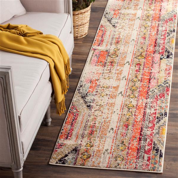 Safavieh Monaco Decorative Rug - 2.2-ft x 6-ft - Light Grey/Multi