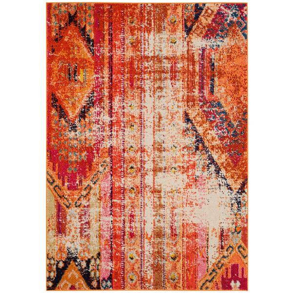 Safavieh Monaco Decorative Rug - 4-ft x 5.6-ft - Orange/Multi