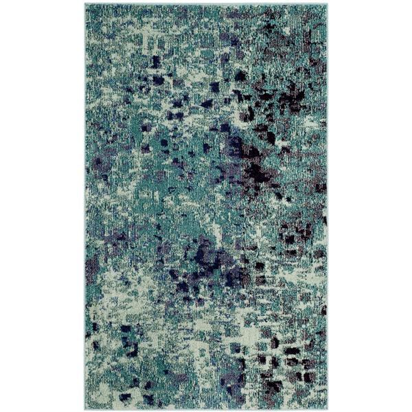 Safavieh Monaco Decorative Rug - 3-ft x 5-ft - Light Blue/Multi