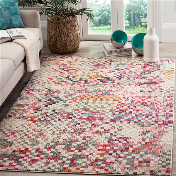 Safavieh Monaco Decorative Rug - 4-ft x 5.6-ft - Grey/Multi