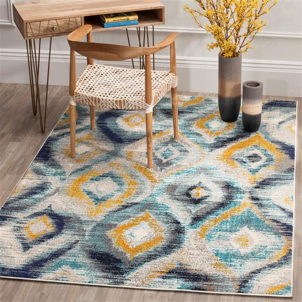 Safavieh Monaco Decorative Rug - 3-ft x 5-ft - Blue/Multi