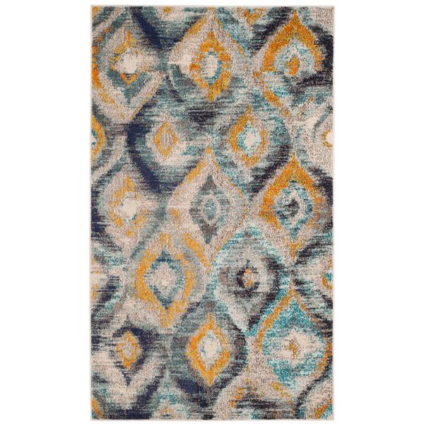 Safavieh Monaco Decorative Rug - 3-ft x 5-ft - Blue/Multi