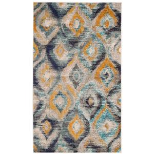 Safavieh Monaco Decorative Rug - 3-ft x 5-ft - Blue/Multi