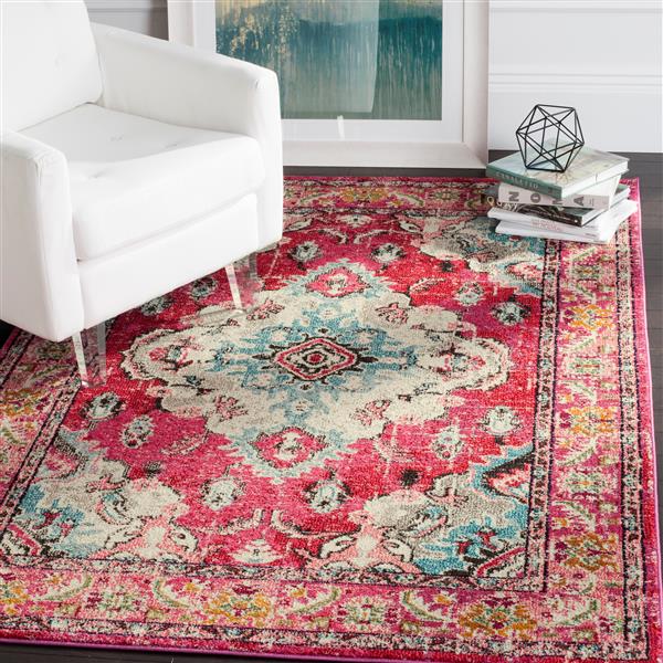 Safavieh Monaco Decorative Rug - 4-ft x 5.6-ft - Pink/Multi