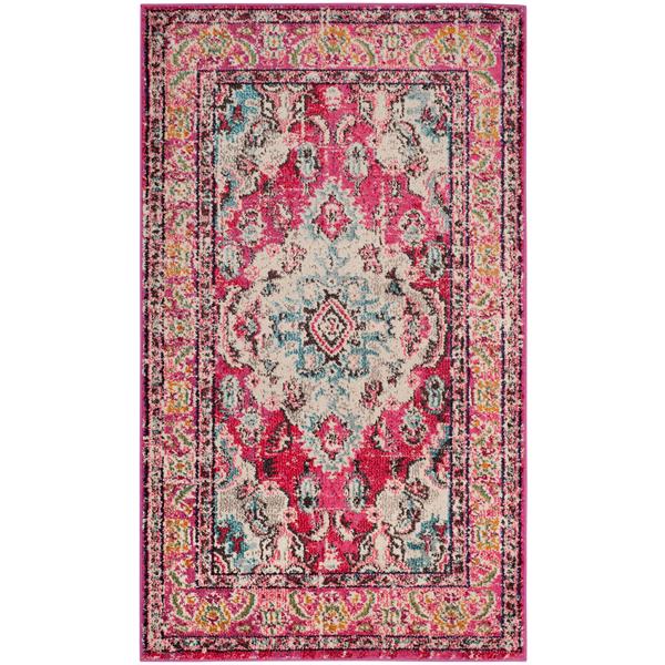 Safavieh Monaco Decorative Rug - 4-ft x 5.6-ft - Pink/Multi