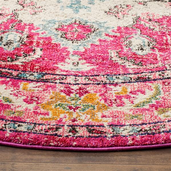 Safavieh Monaco Decorative Rug - 5-ft x 5-ft - Pink/Multi