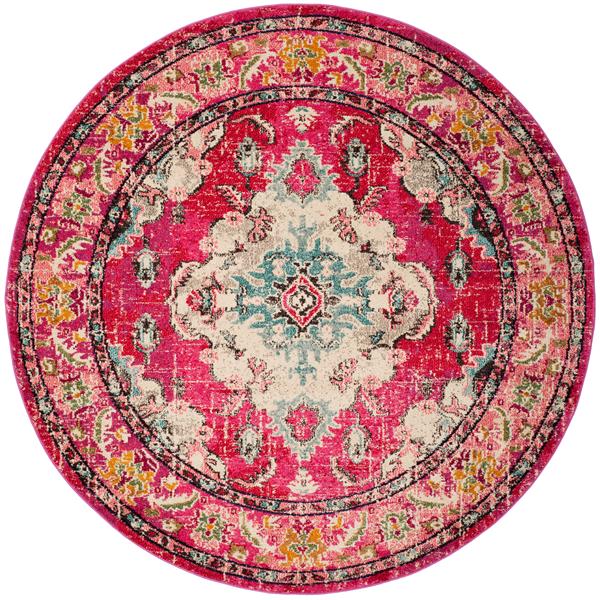 Safavieh Monaco Decorative Rug - 5-ft x 5-ft - Pink/Multi