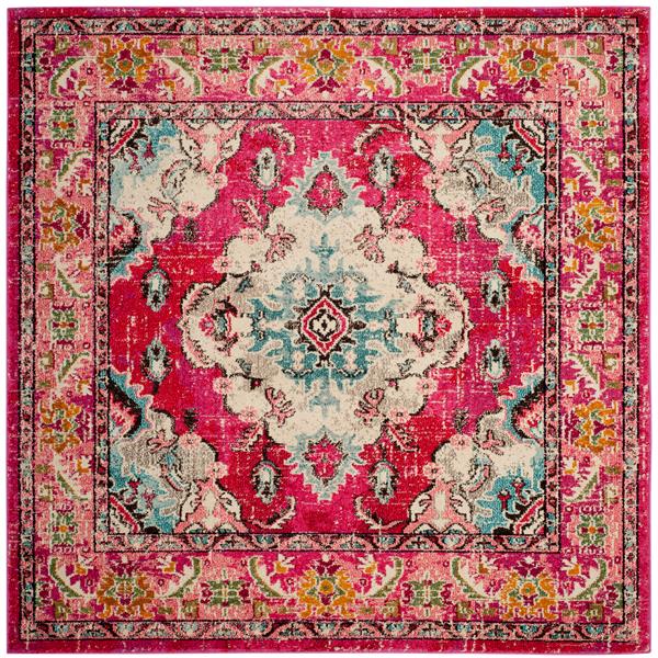 Safavieh Monaco Decorative Rug - 5-ft x 5-ft - Pink/Multi