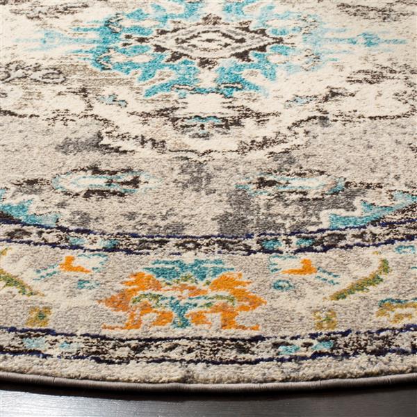 Safavieh Monaco Decorative Rug - 5-ft x 5-ft - Grey/Light Blue