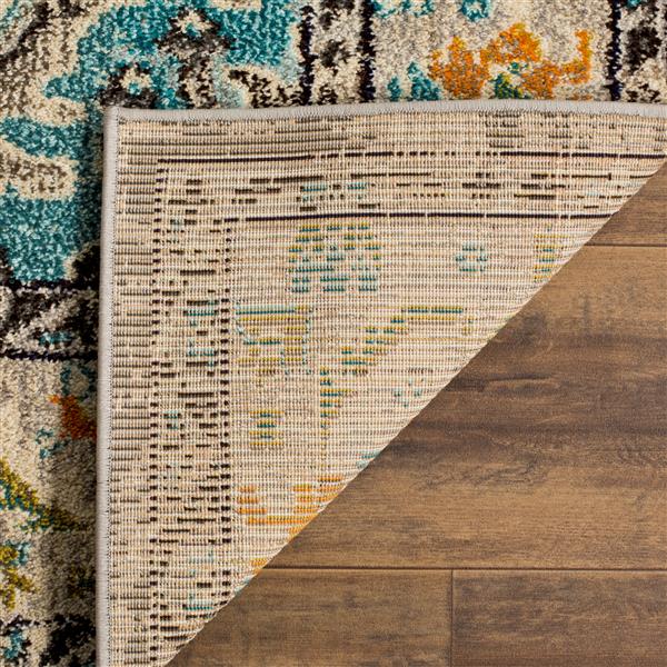 Safavieh Monaco Decorative Rug - 5-ft x 5-ft - Grey/Light Blue