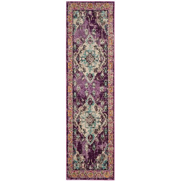 Safavieh Monaco Decorative Rug - 2.2-ft x 8-ft - Violet/Light Blue