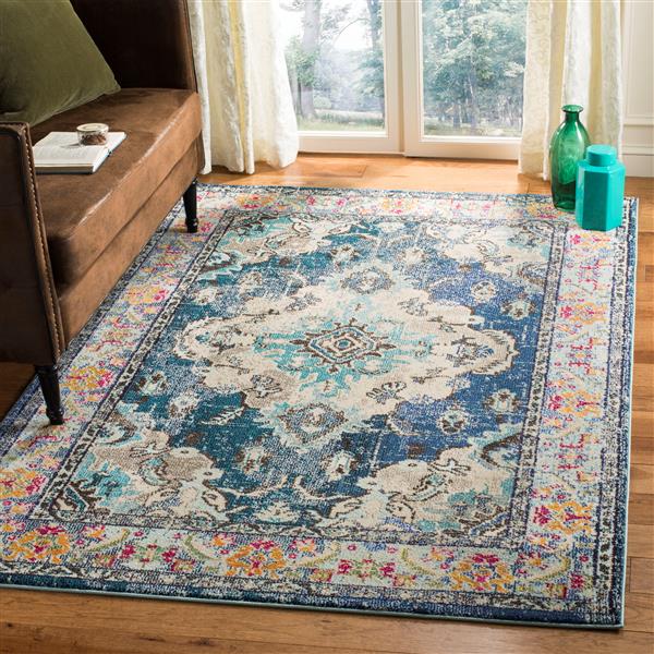 Safavieh Monaco Decorative Rug - 2.2-ft x 4-ft - Navy/Light Blue