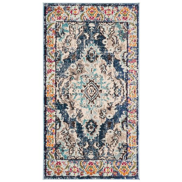 Safavieh Monaco Decorative Rug - 2.2-ft x 4-ft - Navy/Light Blue