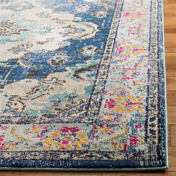 Safavieh Monaco Decorative Rug - 5-ft x 5-ft - Navy/Light Blue