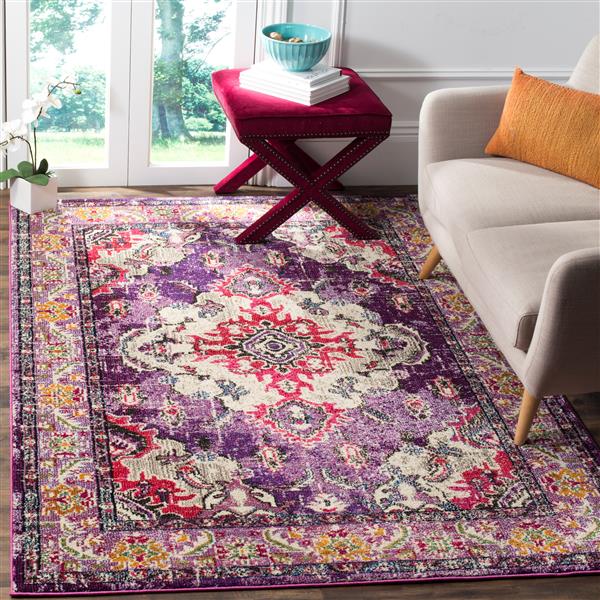 Safavieh Monaco Decorative Rug - 3-ft x 5-ft - Violet/Fuchsia
