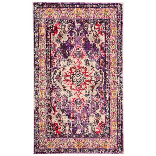 Safavieh Monaco Decorative Rug - 3-ft x 5-ft - Violet/Fuchsia