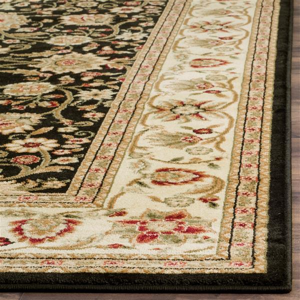 Safavieh Lyndhurst Decorative Rug - 2.3-ft x 20-ft - Black/Ivory