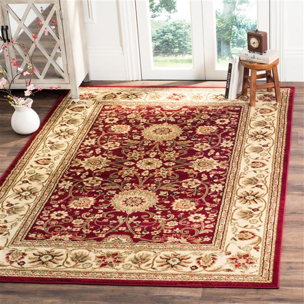 Safavieh Lyndhurst Decorative Rug - 4-ft x 6-ft - Red/Ivory