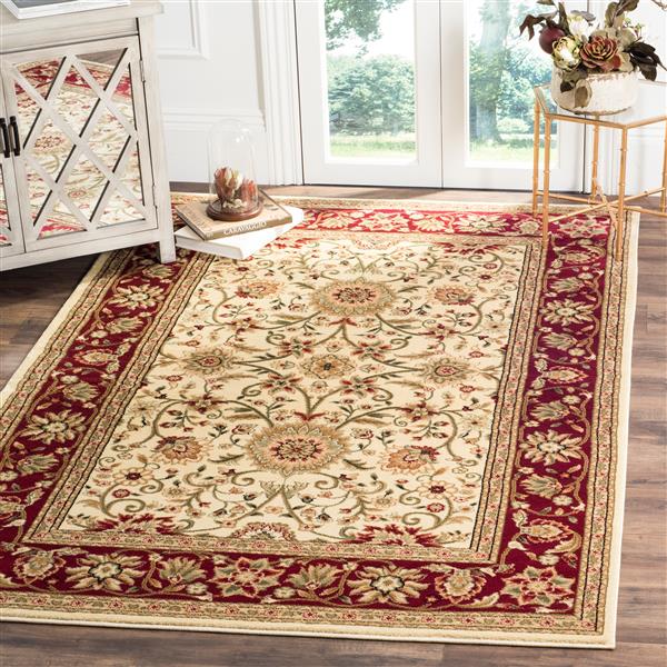 Safavieh Lyndhurst Decorative Rug - 4-ft x 6-ft - Ivory/Red