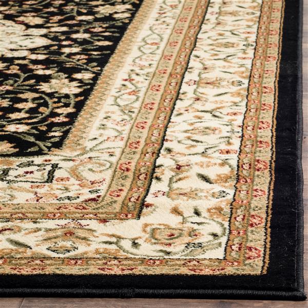 Safavieh Lyndhurst Decorative Rug - 2.3-ft x 14-ft - Black/Ivory