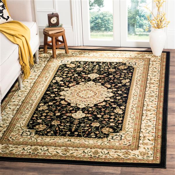 Safavieh Lyndhurst Decorative Rug - 3.3-ft x 5.3-ft - Black/Ivory