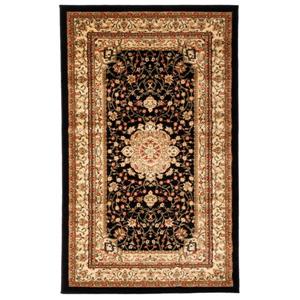 Safavieh Lyndhurst Decorative Rug - 3.3-ft x 5.3-ft - Black/Ivory