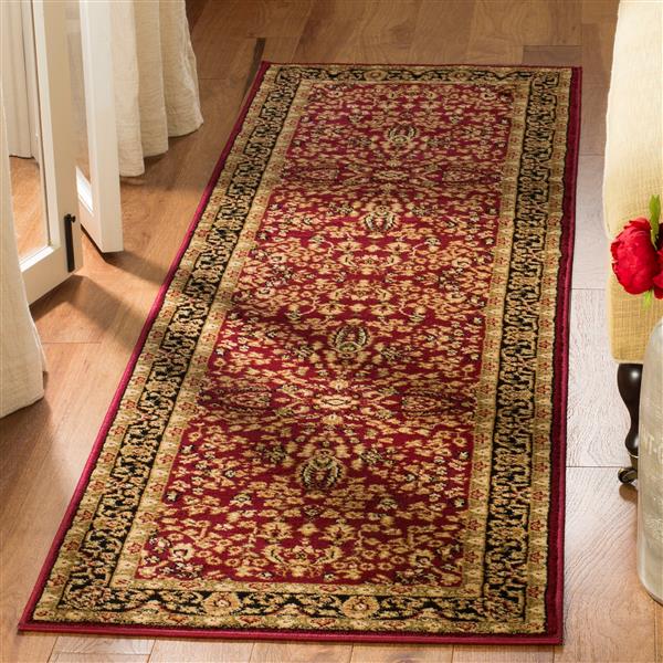 Safavieh Lyndhurst Decorative Rug - 2.3-ft x 16-ft - Red/Black