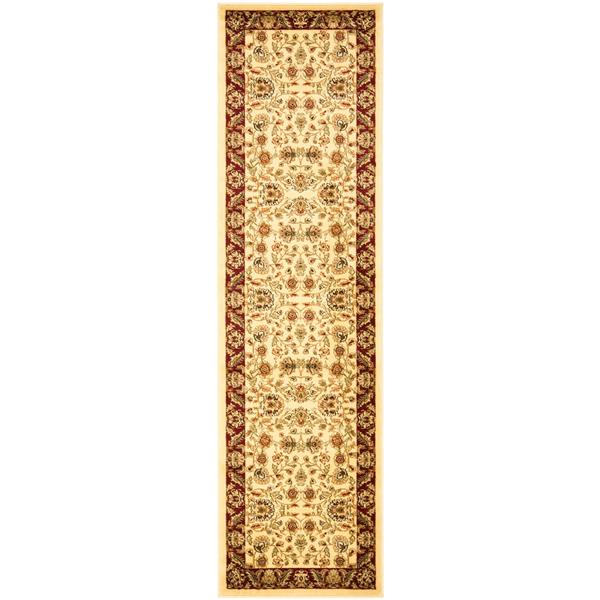 Safavieh Lyndhurst Decorative Rug - 2.3-ft x 12-ft - Ivory/Red