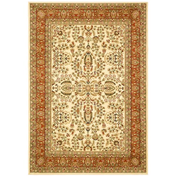 Safavieh Lyndhurst Decorative Rug - 4-ft x 6-ft - Ivory/Rust