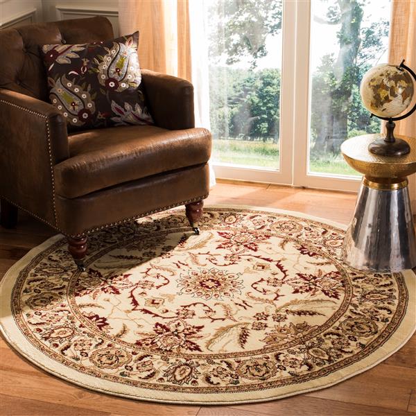 Safavieh Lyndhurst Decorative Rug - 5.3-ft x 5.3-ft - Ivory/Ivory