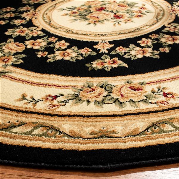 Safavieh Lyndhurst Decorative Rug - 5.3-ft x 5.3-ft - Black/Ivory