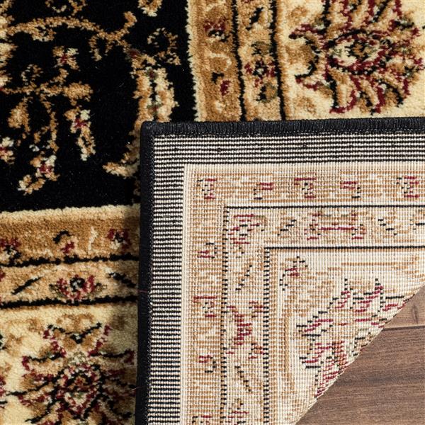 Safavieh Lyndhurst Decorative Rug - 2.3-ft x 8-ft - Black/Ivory