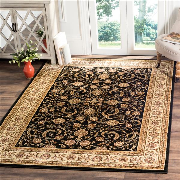 Safavieh Lyndhurst Decorative Rug - 3.3-ft x 5.3-ft - Black/Ivory