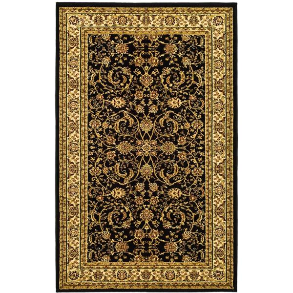 Safavieh Lyndhurst Decorative Rug - 3.3-ft x 5.3-ft - Black/Ivory