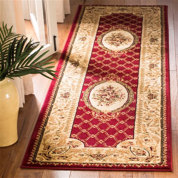 Safavieh Lyndhurst Decorative Rug - 2.3-ft x 8-ft - Red/Ivory