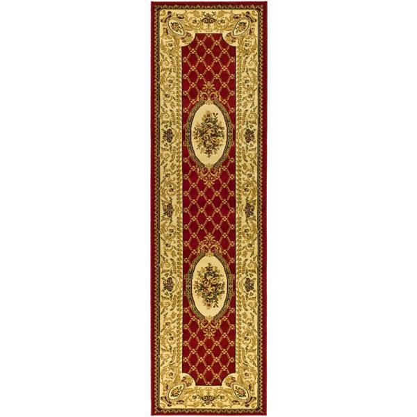 Safavieh Lyndhurst Decorative Rug - 2.3-ft x 8-ft - Red/Ivory