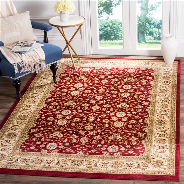 Safavieh Lyndhurst Decorative Rug - 4-ft x 6-ft - Red/Ivory