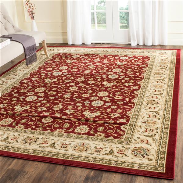 Safavieh Lyndhurst Decorative Rug - 4-ft x 6-ft - Red/Ivory