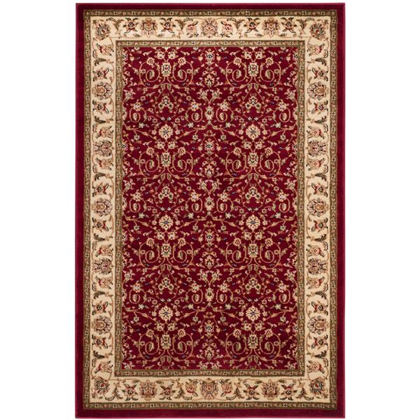 Safavieh Lyndhurst Decorative Rug - 4-ft x 6-ft - Red/Ivory