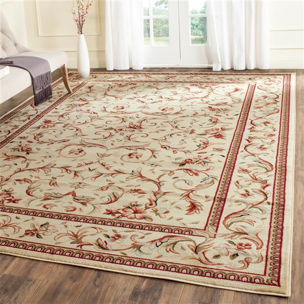 Safavieh Lyndhurst Decorative Rug - 4-ft x 6-ft - Ivory/Ivory