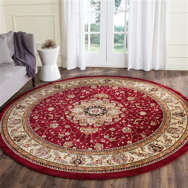 Safavieh Lyndhurst Decorative Rug - 5.3-ft x 5.3-ft - Red/Ivory