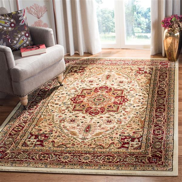 Safavieh Lyndhurst Decorative Rug - 4-ft x 6-ft - Ivory/Red