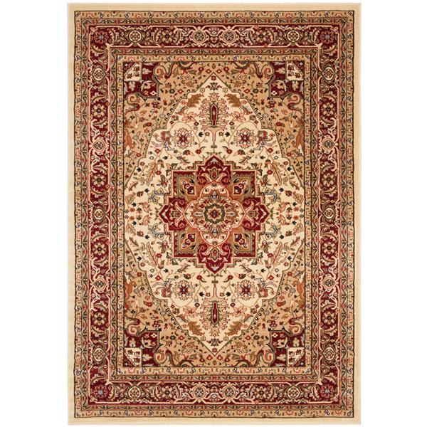 Safavieh Lyndhurst Decorative Rug - 4-ft x 6-ft - Ivory/Red