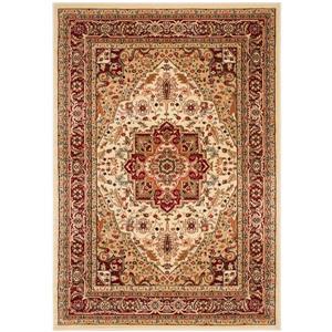 Safavieh Lyndhurst Decorative Rug - 4-ft x 6-ft - Ivory/Red