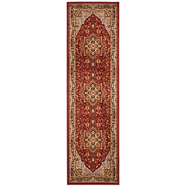 Safavieh Lyndhurst Decorative Rug - 2.3-ft x 8-ft - Red/Black