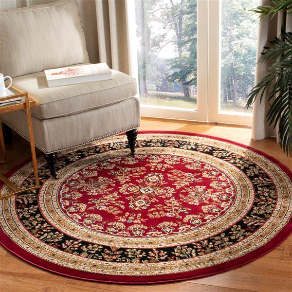 Safavieh Lyndhurst Decorative Rug - 5.3-ft x 5.3-ft - Red/Black