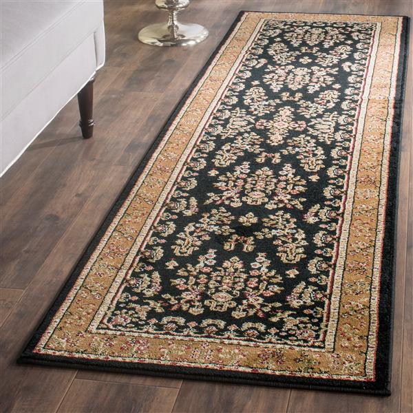 Safavieh Lyndhurst Decorative Rug - 2.3-ft x 8-ft - Black/Tan